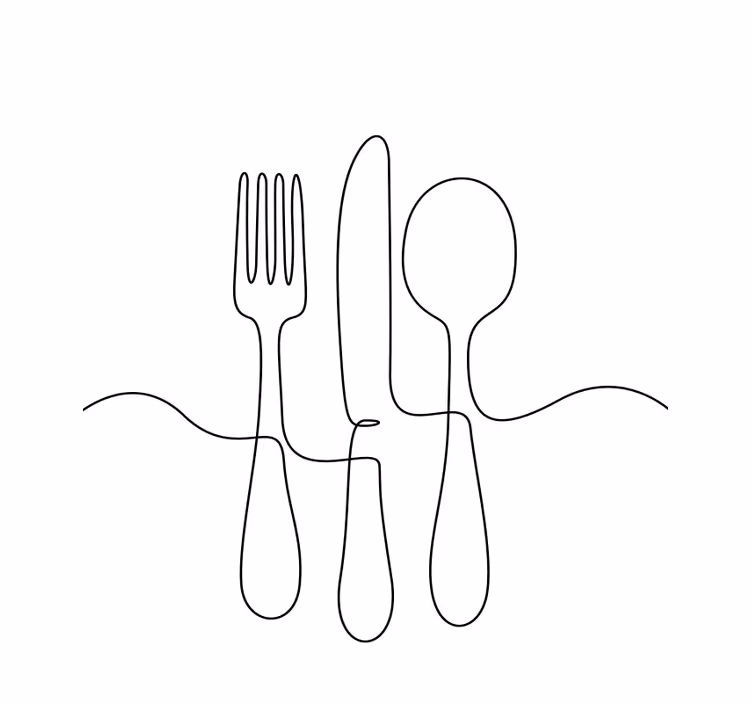 Culinary utensils blind kitchen - TenStickers
