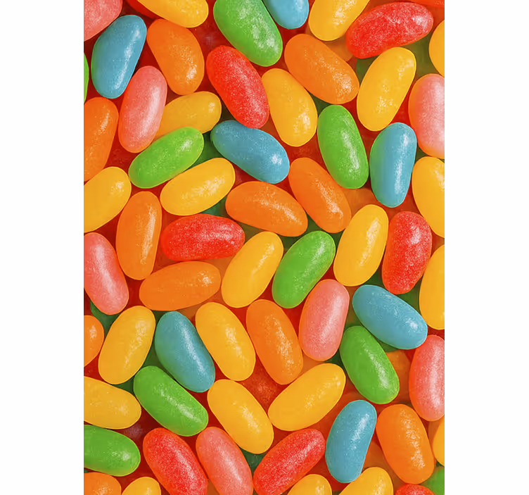 Colourful jelly beans blind kitchen - TenStickers