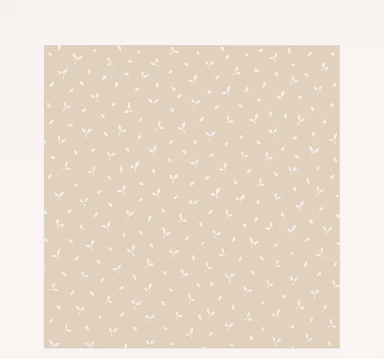 Beige leaves motif blind children - TenStickers
