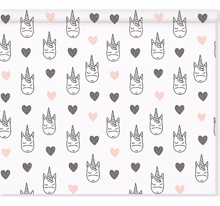 Nordic unicorns pattern blind children - TenStickers