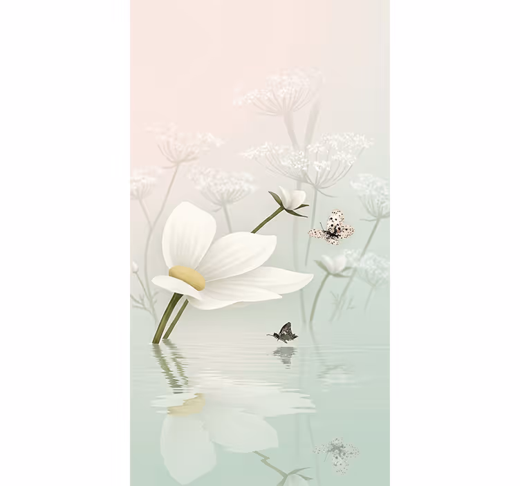 Ethereal Daisy Reflections blind kitchen - TenStickers