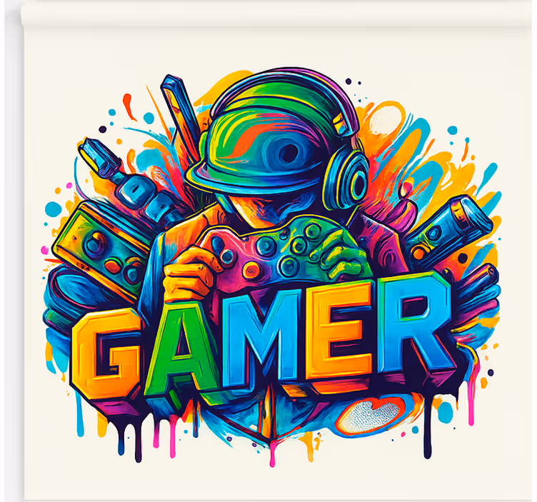 Locked in gamer  blind geek - TenStickers