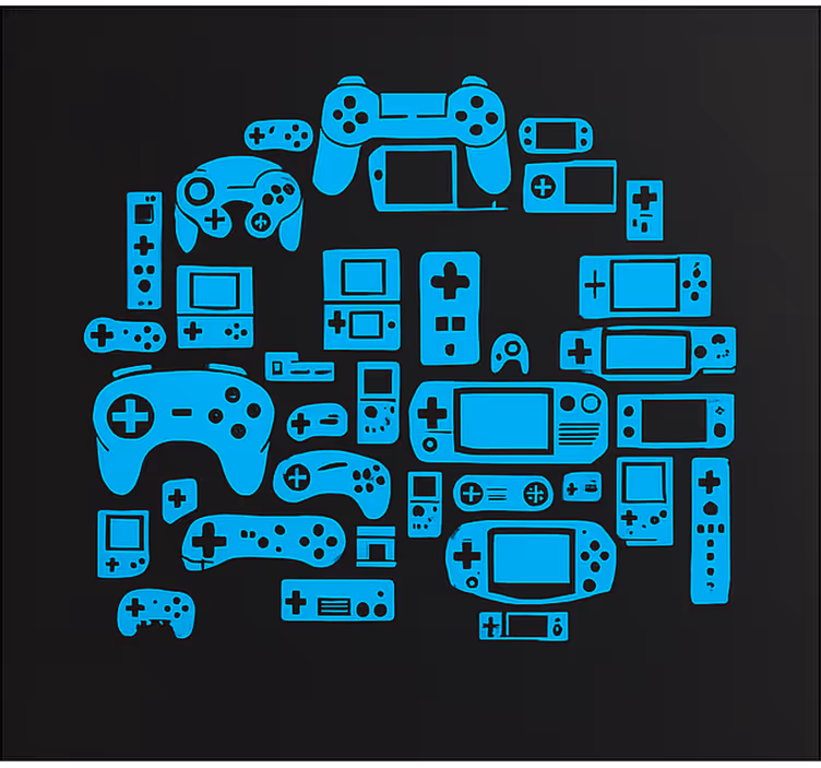 Gaming controller bot blind geek - TenStickers
