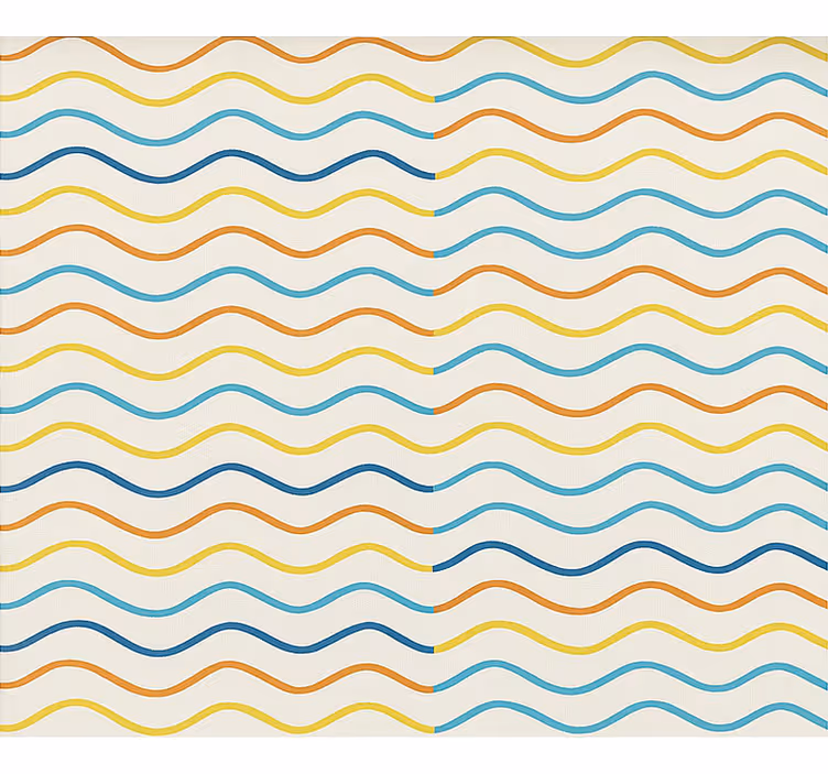 Colored wavy lines blind teens - TenStickers