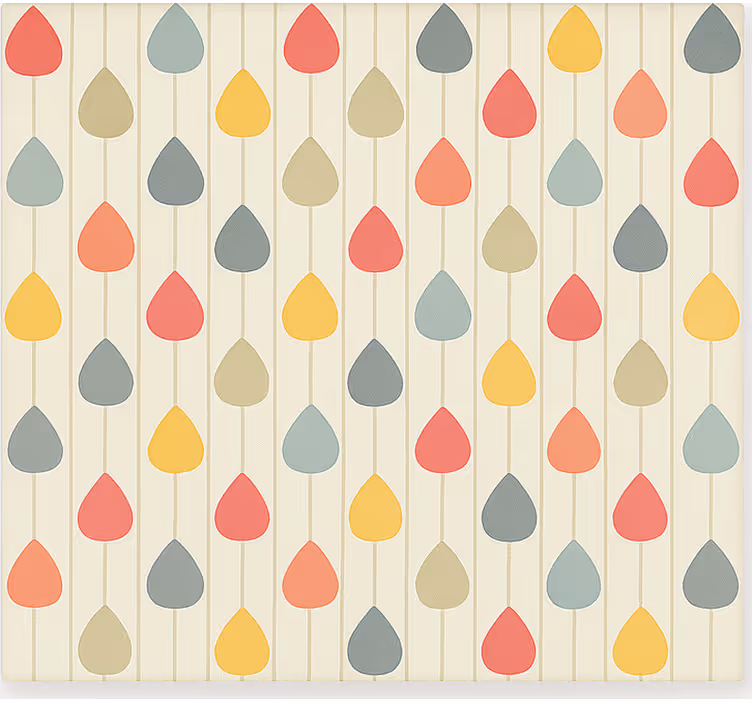 Scandinavian blind colourful cascading raindrops - TenStickers
