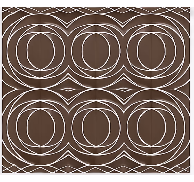 Scandinavian blind modern intertwining circles - TenStickers