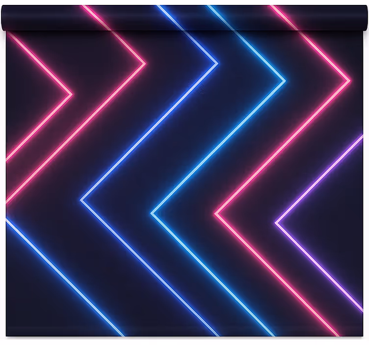 Blind teens illuminated by neon lights - TenStickers