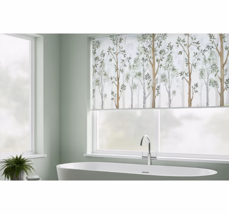 Tree blind minimalist botanical design - TenStickers