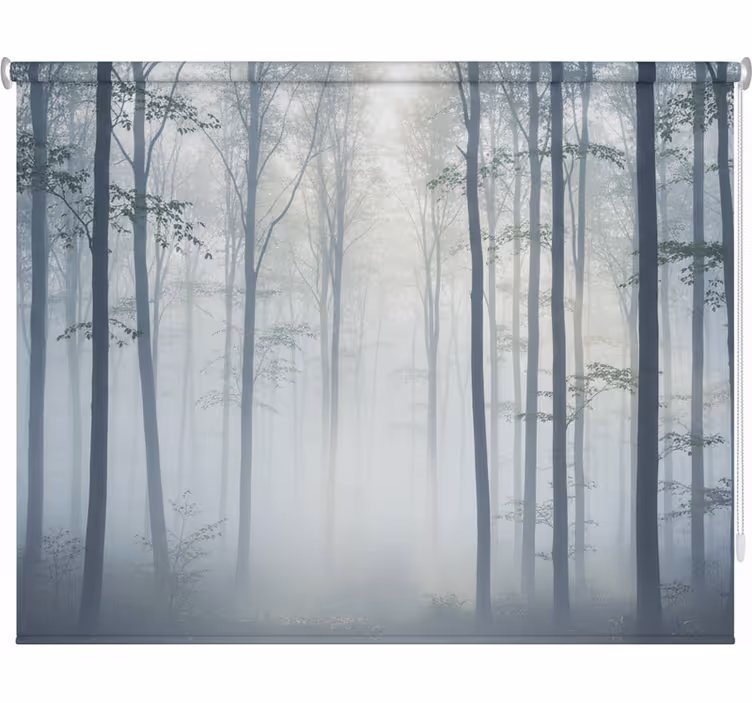 Tree blind with atmospheric mist mural - TenStickers