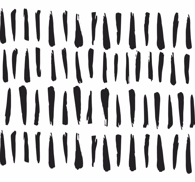 Bathroom blind with sophisticated black stripes - TenStickers