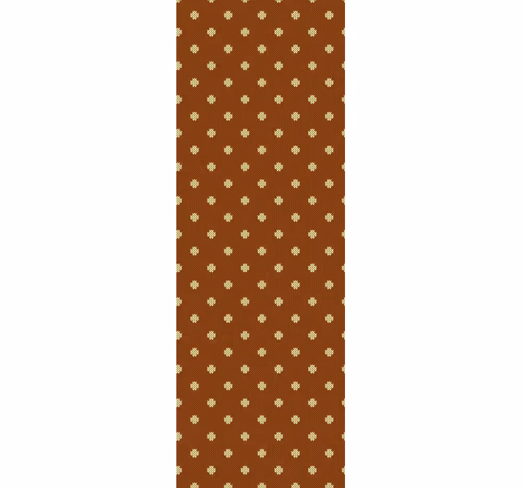 Home office blind in brown cross pattern - TenStickers
