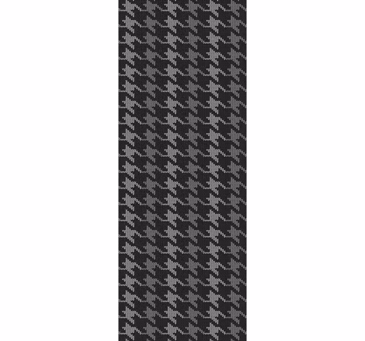 Home office blind houndstooth pattern - TenStickers