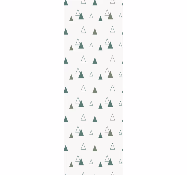 Home office blind in triangles nature colors - TenStickers