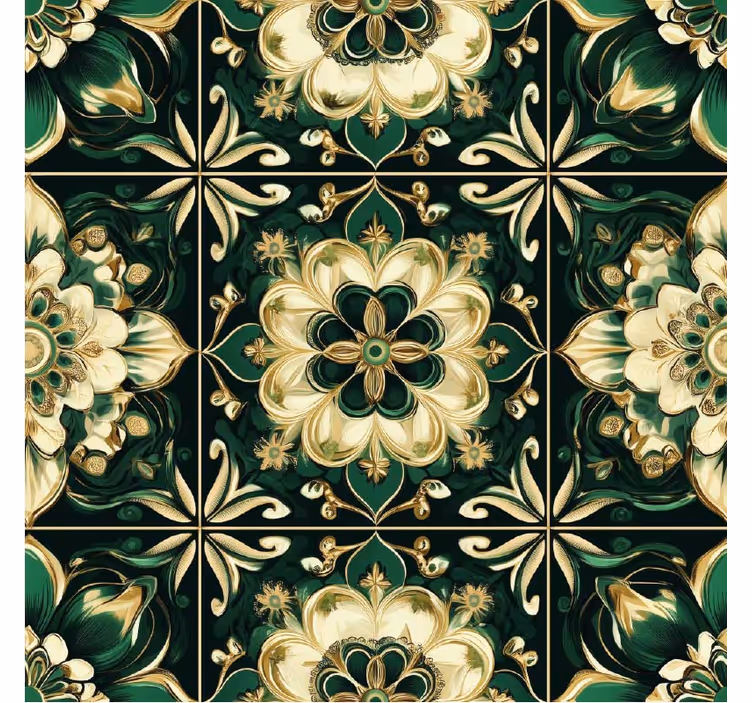 Blind kitchen botanical mosaic tiles - TenStickers