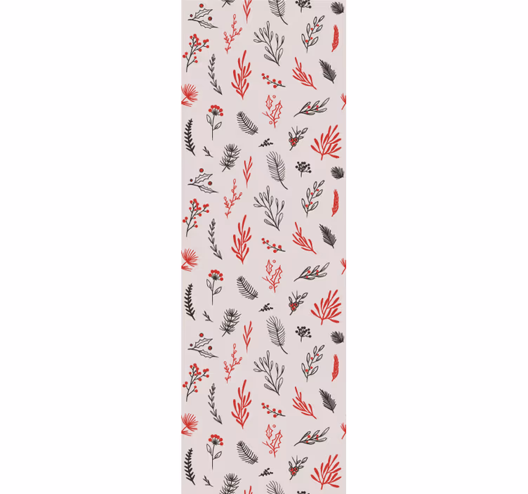 Blind kitchen with pink botanical accents - TenStickers