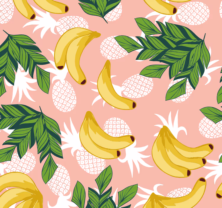 Blind kitchen tropical fruit leaves - TenStickers