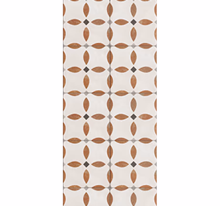 Blind kitchen in beige geometric textured design - TenStickers