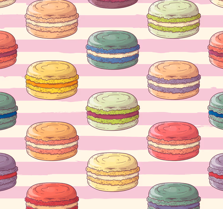 Blind kitchen colorful macarons design - TenStickers