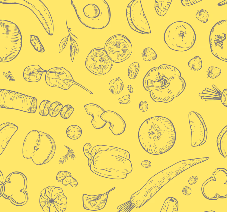 Blind kitchen bountiful designs - TenStickers