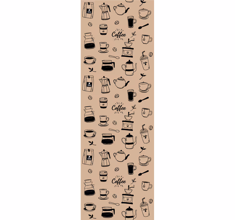 Blind kitchen coffee pattern - TenStickers