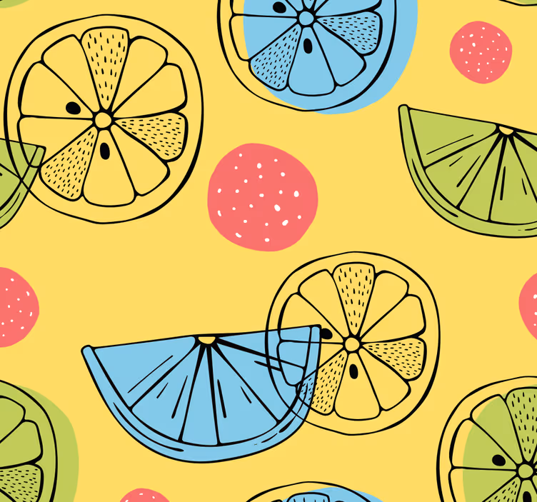 Blind kitchen citrus slices design - TenStickers