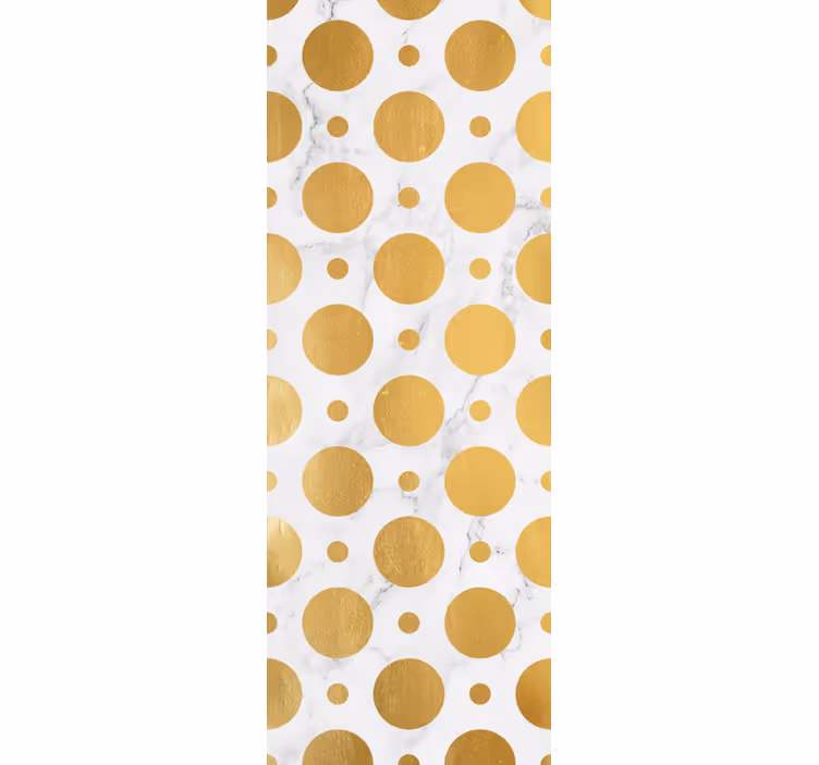 Blind kitchen with gold marble dots - TenStickers