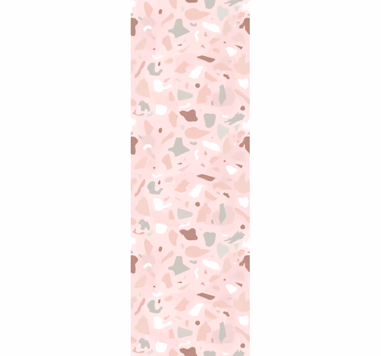 Blind kitchen in pink terrazzo pattern - TenStickers