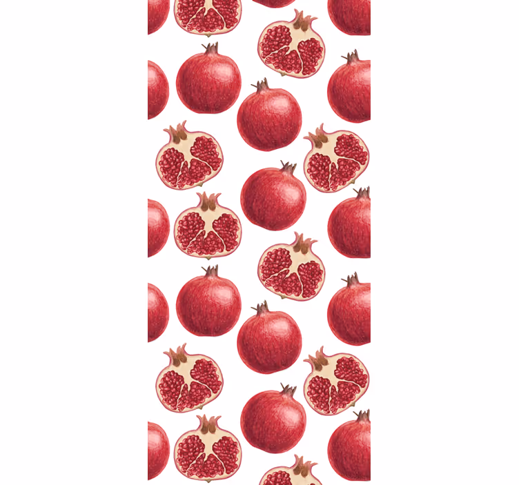 Blind kitchen colorful pomegranate pattern - TenStickers