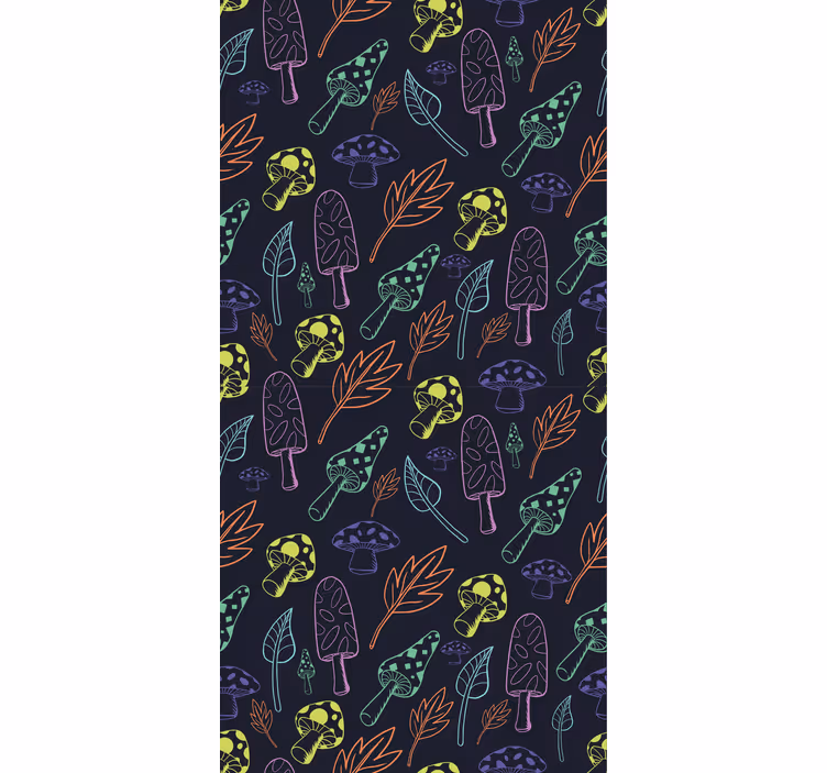 Blind kitchen colorful mushroom design - TenStickers
