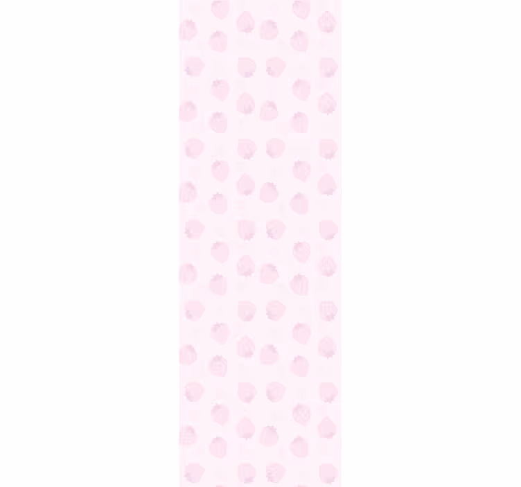 Blind kitchen with strawberries pattern on pink - TenStickers