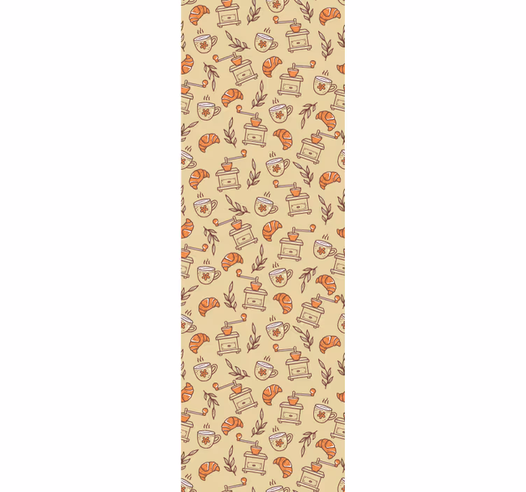 Blind kitchen hand-drawn coffee design - TenStickers