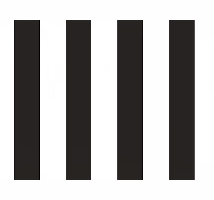 Blind kitchen white and black stripes - TenStickers