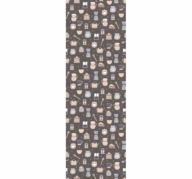 Blind kitchen seamless coffee icon pattern - TenStickers