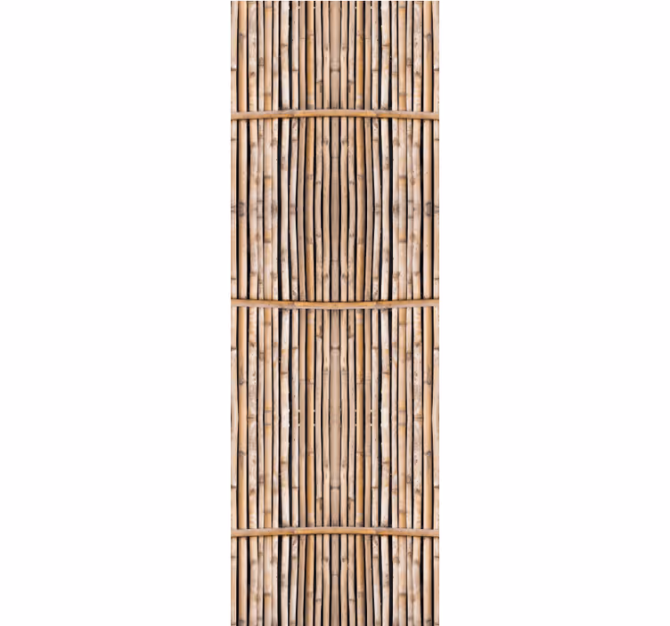 Dining room blind handcrafted bamboo look canes - TenStickers