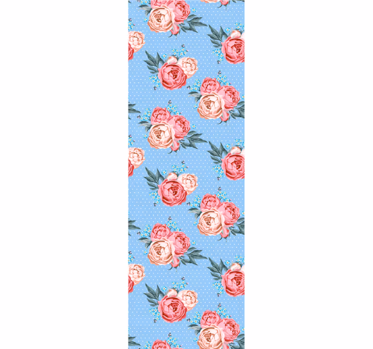 Dining room blind shabby chic polka dot design - TenStickers