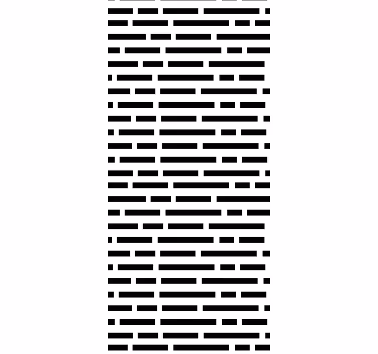 Dining room blind in nordic style black and white rectangles - TenStickers