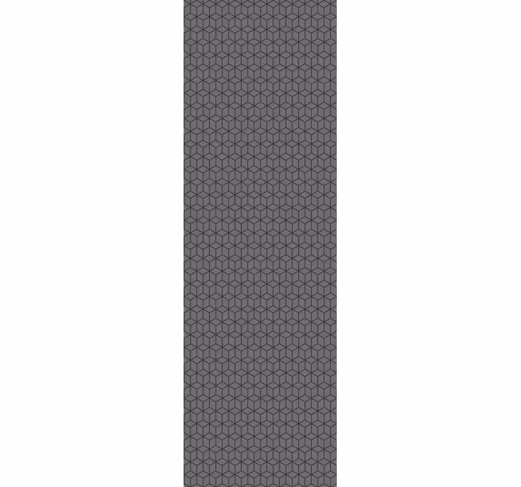 Dining room blind with 3d gray cubes design - TenStickers