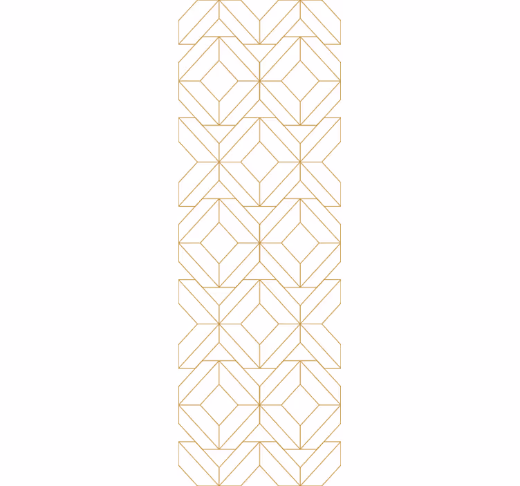 Dining room blind with contemporary geometric designs - TenStickers