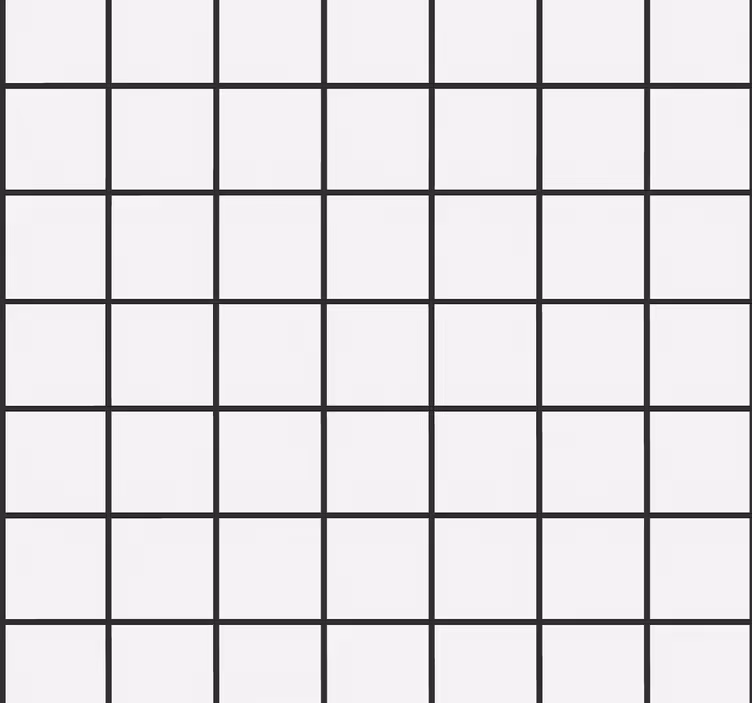 Dining room blind in irregular checkerboard design - TenStickers