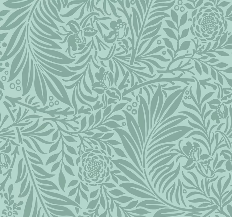 Dining room blind in mint green vintage design - TenStickers