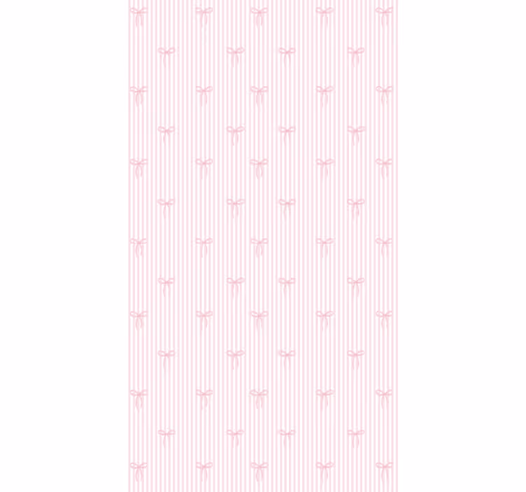 Blind children pink stripes and bows - TenStickers