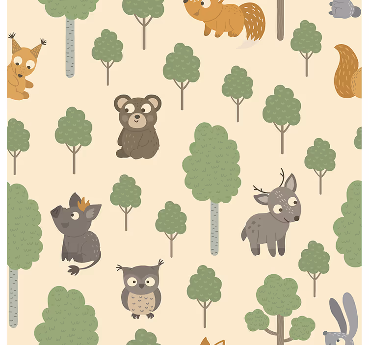 Blind children forest creatures design - TenStickers