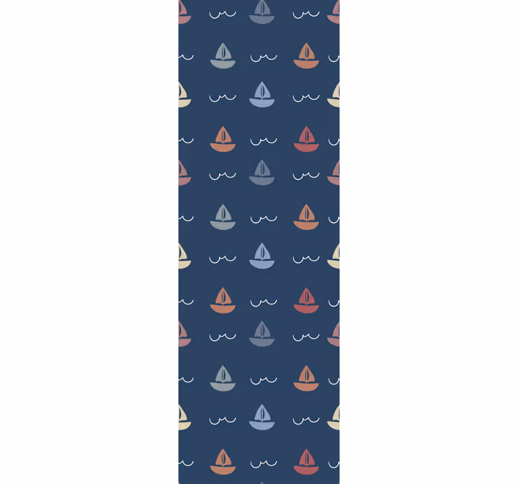 Blind children sailing boats motif - TenStickers