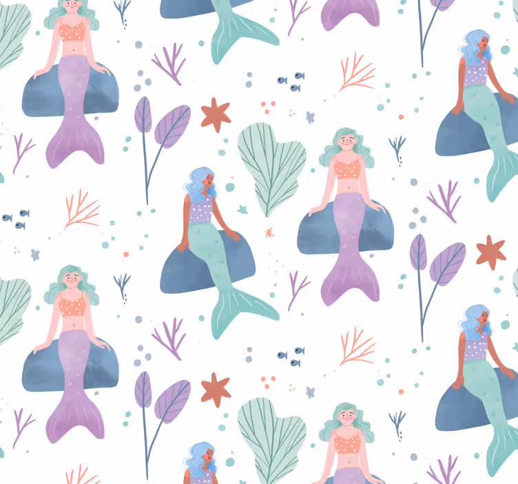 Blind children mermaid fantasy - TenStickers