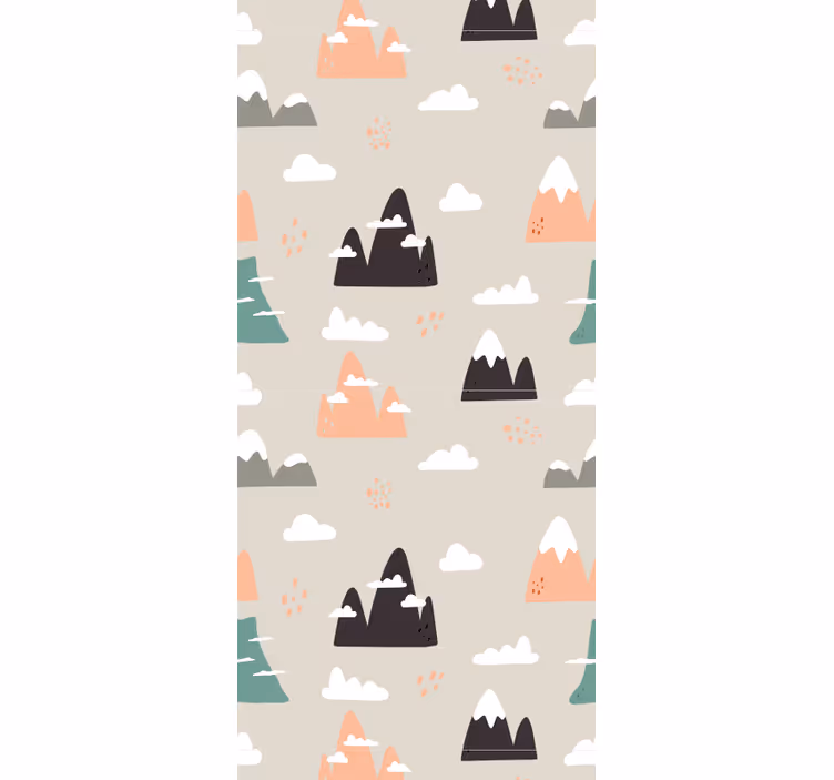 Blind children mountains pattern - TenStickers