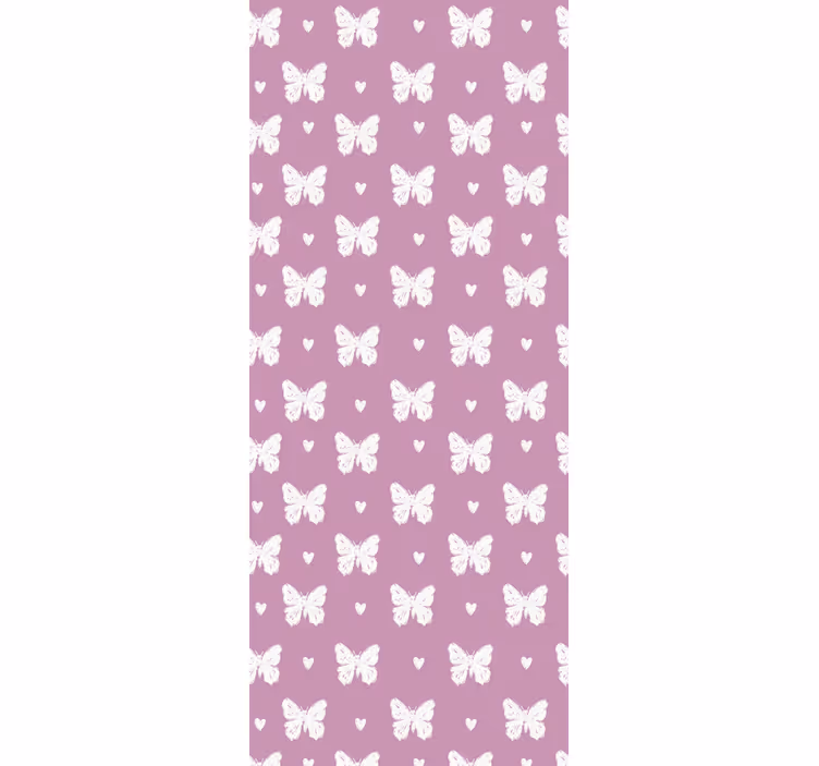 Blind children pink flying butterfly design - TenStickers