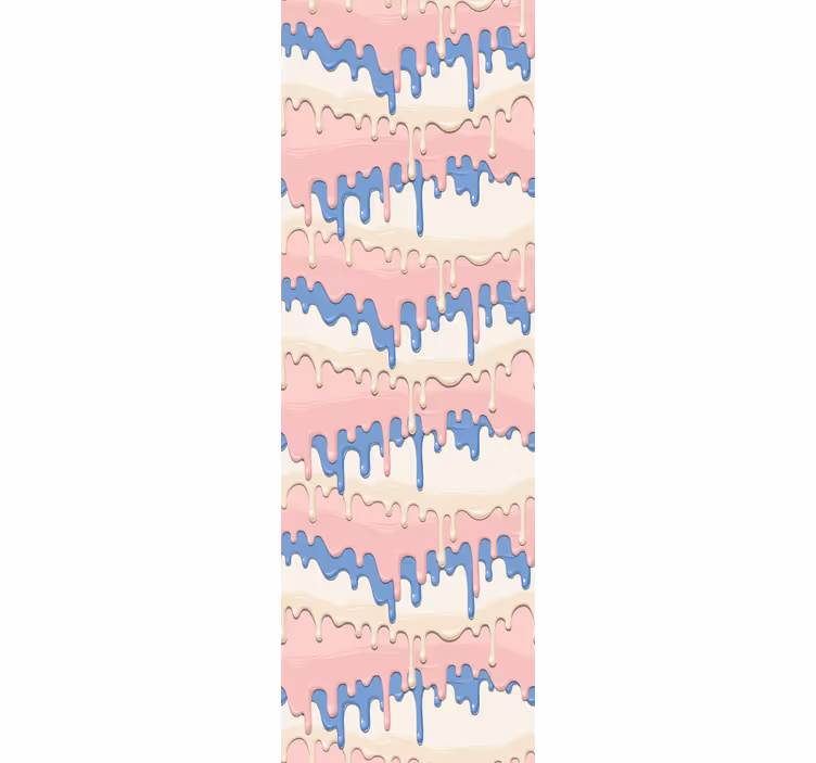 Blind children pastel paint dripping art set - TenStickers