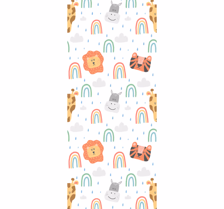 Blind children pastel animals and rainbows - TenStickers