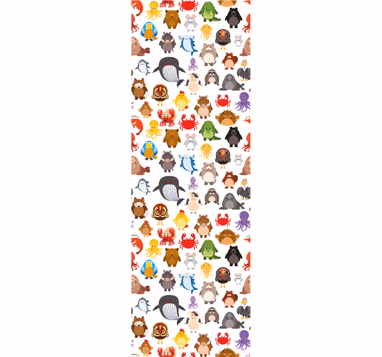 Blind children discover colorful wild animals - TenStickers