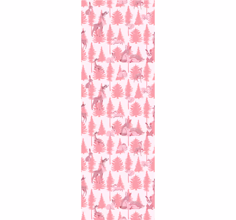 Blind children beautiful pink reindeer - TenStickers